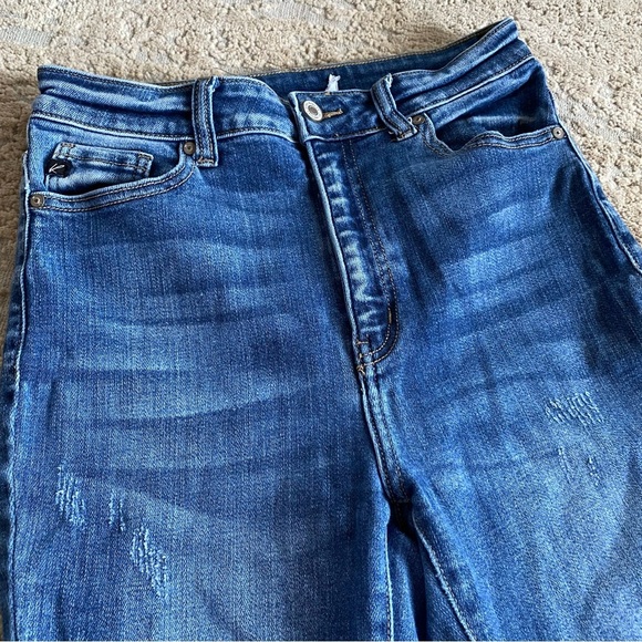 Kancan Distressed Skinny Jeans Medium Wash Ripped Holey Jeans High Rise: 9/28 - Picture 3 of 11